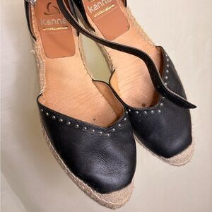 Kanna made in Spain buckle strap espadrilles for women